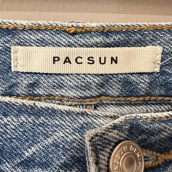 Pacsun eco flower power all over embroidered dad jeans size 25 - Picture 5 of 6